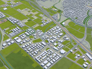 murrieta city california usa 20km 3D Model