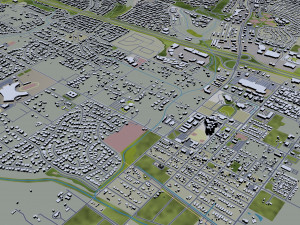 murrieta city california usa 20km 3D Model