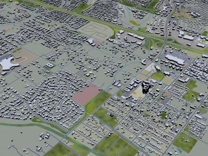 murrieta city california usa 20km 3D Model