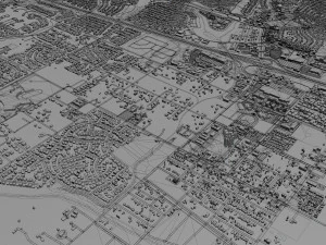 murrieta city california usa 20km 3D Model