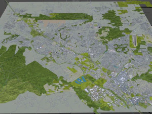 murrieta city california usa 20km 3D Model