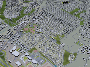 murrieta city california usa 20km 3D Model