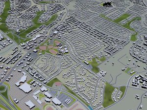murrieta city california usa 20km 3D Model