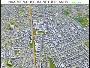 naarden bussum city netherlands 20km Modelo 3D