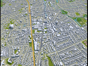 naarden bussum city netherlands 20km 3D Model