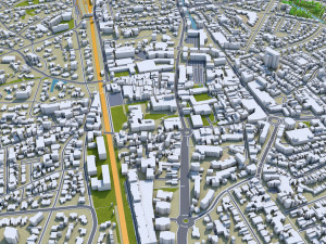 naarden bussum city netherlands 20km 3D Model
