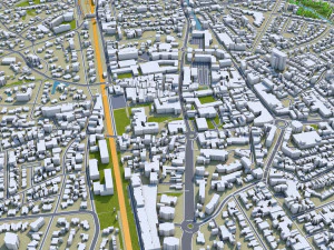naarden bussum city netherlands 20km 3D Model