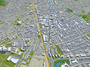 naarden bussum city netherlands 20km 3D Model