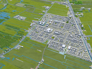 naarden bussum city netherlands 20km 3D Model