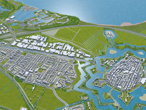 naarden bussum city netherlands 20km 3D Model