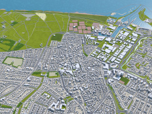 naarden bussum city netherlands 20km 3D Model