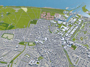 naarden bussum city netherlands 20km 3D Model