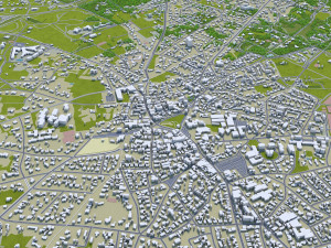 naarden bussum city netherlands 20km 3D Model