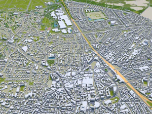 naarden bussum city netherlands 20km 3D Model