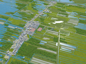 naarden bussum city netherlands 20km 3D Model