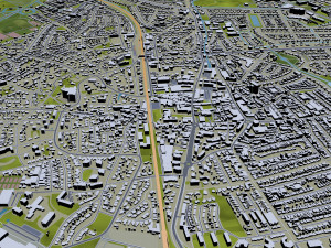 naarden bussum city netherlands 20km 3D Model
