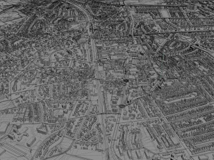 naarden bussum city netherlands 20km 3D Model