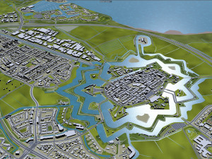 naarden bussum city netherlands 20km 3D Model