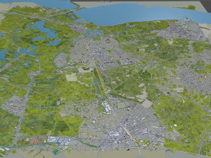 naarden bussum city netherlands 20km 3D Model