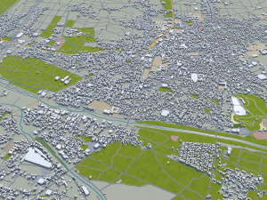nagano city japan 40km Modèle 3D