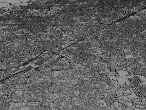 nagano city japan 40km Modèle 3D