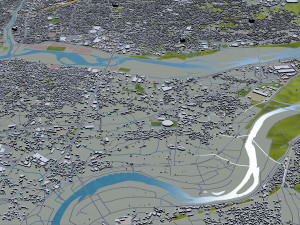 nagano city japan 40km Modèle 3D