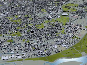 nagano city japan 40km Modèle 3D