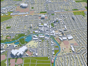 naperville city illinois usa 30km 3D Model