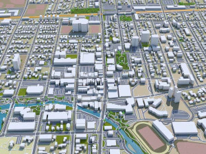 naperville city illinois usa 30km 3D Model