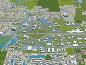naperville city illinois usa 30km 3D Model