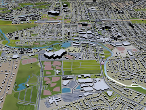 naperville city illinois usa 30km 3D Model