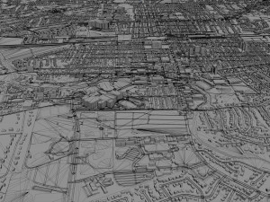 naperville city illinois usa 30km 3D Model