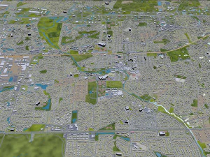 naperville city illinois usa 30km 3D Model