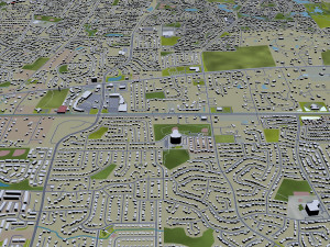 naperville city illinois usa 30km 3D Model
