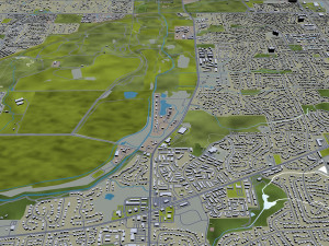 naperville city illinois usa 30km 3D Model