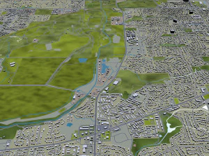naperville city illinois usa 30km 3D Model