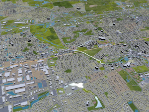 naperville city illinois usa 30km 3D Model