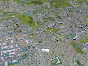 naperville city illinois usa 30km 3D Model