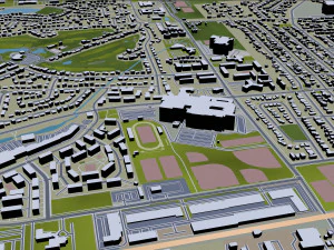 naperville city illinois usa 30km 3D Model