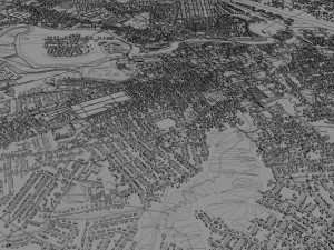 nashua city new hampshire usa 20km 3D Model