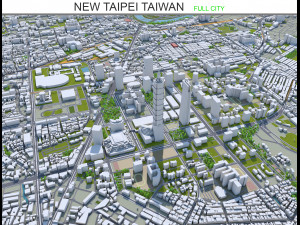 new taipei city taiwan 80 km 3D Model