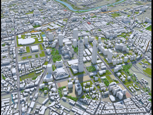 new taipei city taiwan 80 km Model 3D