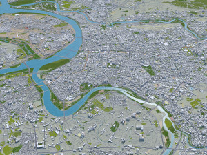 new taipei city taiwan 80 km Model 3D