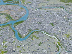 new taipei city taiwan 80 km 3D Model