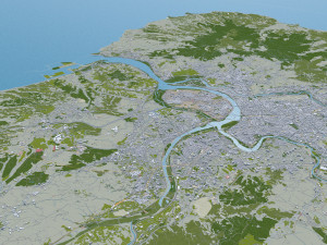 new taipei city taiwan 80 km Model 3D