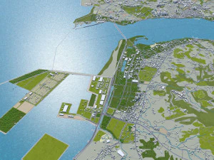 new taipei city taiwan 80 km 3D Model