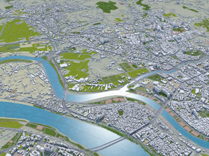 new taipei city taiwan 80 km Model 3D