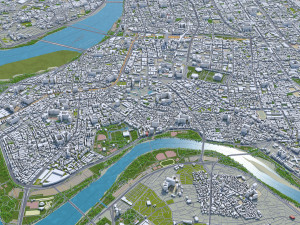 new taipei city taiwan 80 km Model 3D