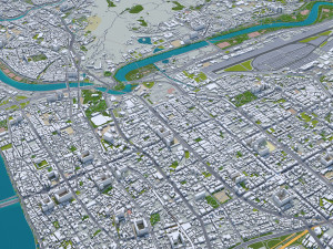 new taipei city taiwan 80 km Model 3D