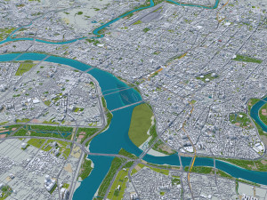 new taipei city taiwan 80 km Model 3D